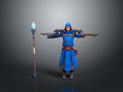 sorcerer mage sorcerer summoner magician wizard ancient male model