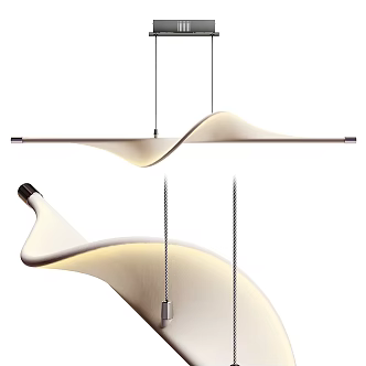 Strip chandelier 3d model