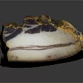 Traditional Cured Meat with Layers of Fat and Rich Golden Brown Texture