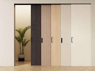 Modern sliding door sliding door sliding door invisible sliding door hidden sliding door 3d model