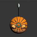 Cute Pumpkin Shaped Doll With Orange Green Body And Antenna Top Decoration