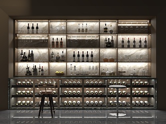 Wine Cabinet 3d model