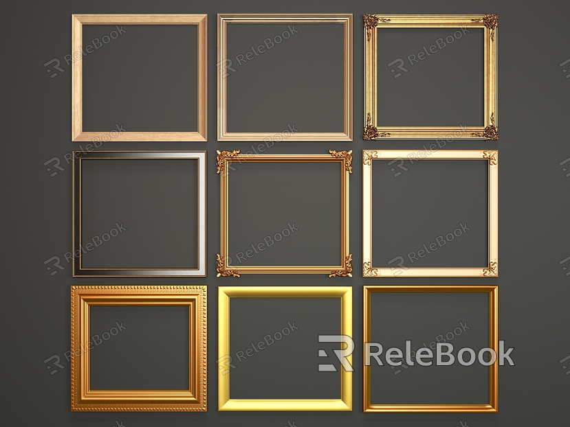 Light Luxury Photo Frame Metal Frame model