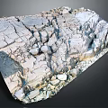 Rough Natural Stone Slab Featuring Cracked Surface And Irregular Texture