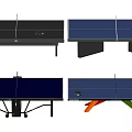 Varied Ping Pong Tables In Black And Blue With Modern Designs For Sports Use
