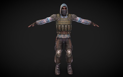 Soldier Military Biochemical Soldier Warrior Game Role 3d model