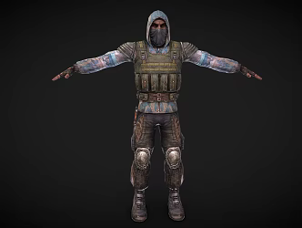 Soldier Military Biochemical Soldier Warrior Game Role 3d model