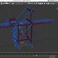 Tower crane wharf crane port crane wharf crane low face number low model simple model game video level super realistic 3d model