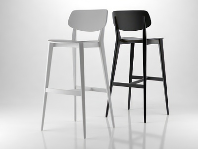 billiani Bar Chair 3d model