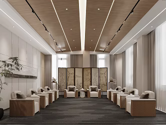 Public Office Hall 3d model