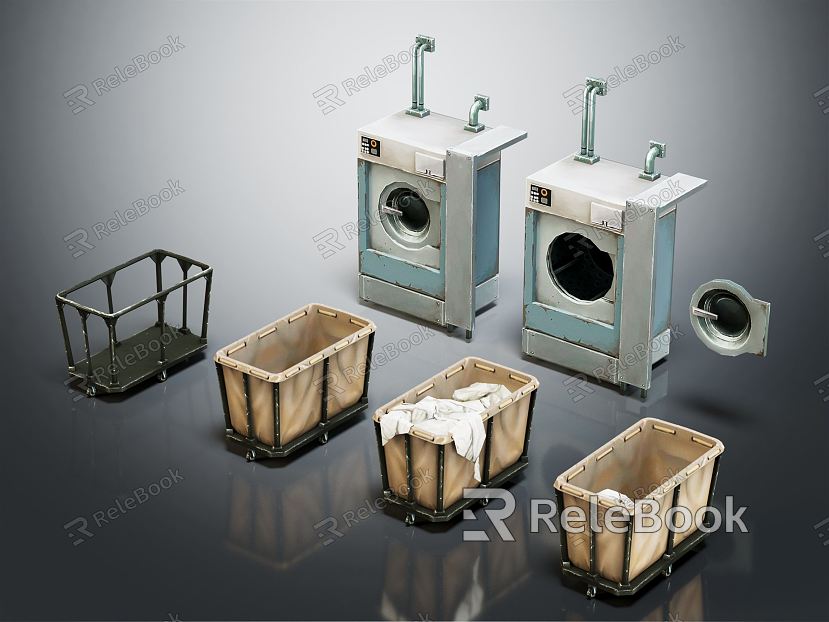 Commercial washing machine Industrial LOFT washing machine model