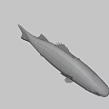 Game Movie Character Silver Fish With Realistic Design And Large Eyes