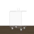 Modern Side Table Acrylic Side Table Mobile Side Table 3d model