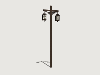 Country street lamp high pole lamp outdoor lamp folk landscape lamp model