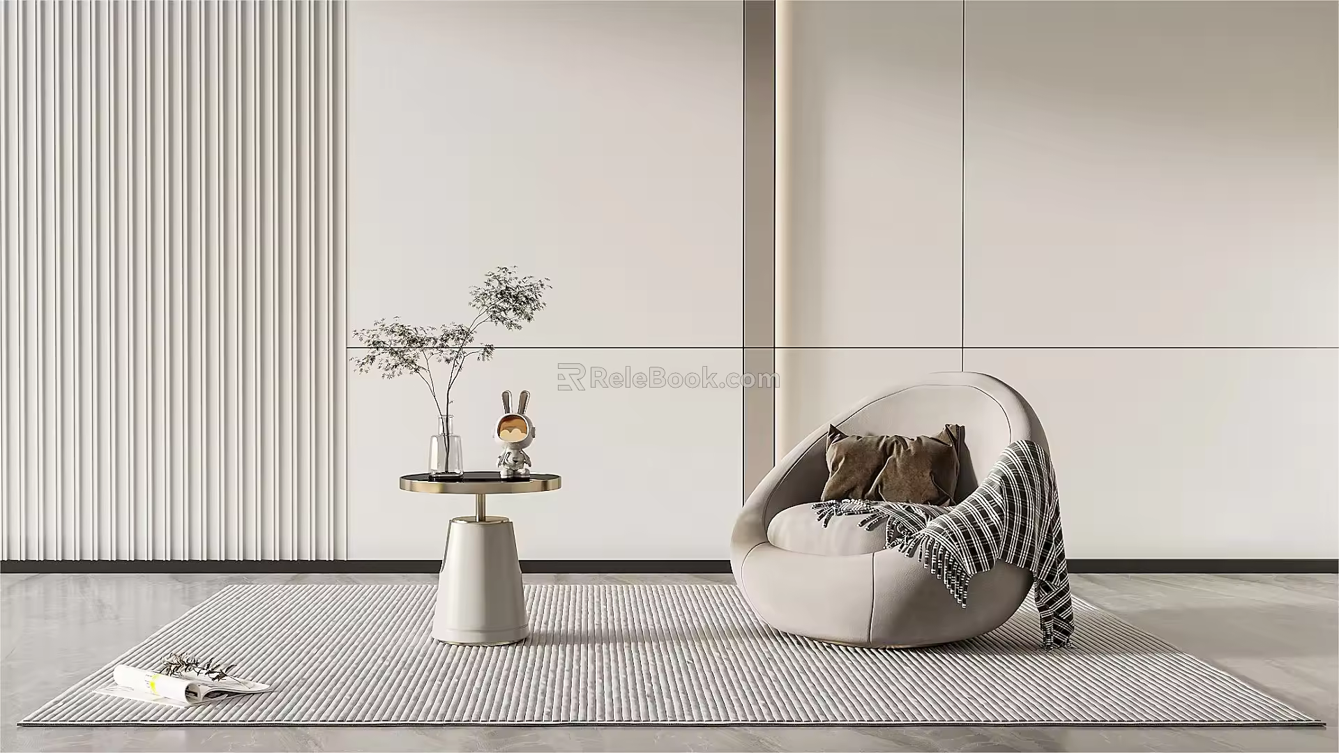 Modern single sofa 3d model