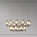 Modern chandelier large chandelier 3d model