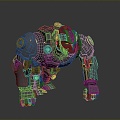 Mechanical Monster Mechanical King Kong Fighting Mechanical Chimp 3d model