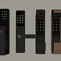 Smart Door Locks With Keypad In Different Modern Black And Brown Designs