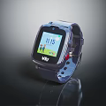 VTech Blue Kids Smartwatch With Cartoon Character Time Display Fashion Accessory
