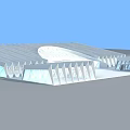 Modern Museum Building With Unique Roof Design And Glass Facade Architecture
