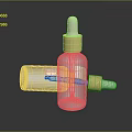 Transparent Dropper Bottles With Golden Caps For Skincare Products