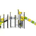 Combination slide outdoor slide venue slide children combination slide outdoor slide 3d model