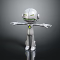 Modern Robot Assistant Small Robot Butler 3d model