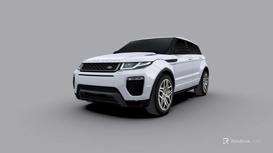 White Land Rover SUV with Modern Exterior Design and Sleek Body Features 3d model 