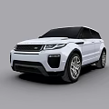 White Land Rover SUV with Modern Exterior Design and Sleek Body Features