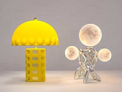 modern table lamp moon lamp model