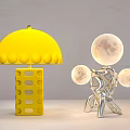 modern table lamp moon lamp 3d model