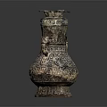 Traditional Furniture Piece With Intricate Dragon Decorations And Ornate Patterns