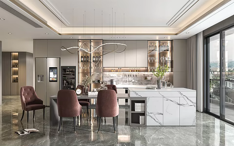 Modern Restaurant 3d model