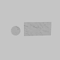 Marble Sphere Component In Modern Interior With Polished Marble Wall And Soft Lighting