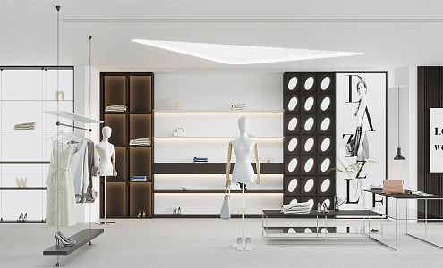 Modern Clothing Store Womens Clothing Store 3d model