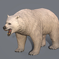 Modern polar bear 3d model