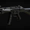 M5 submachine gun machine gun machine gun semi-automatic rifle assault rifle firearms low face number low model simple model game film and television level super realistic 3d model