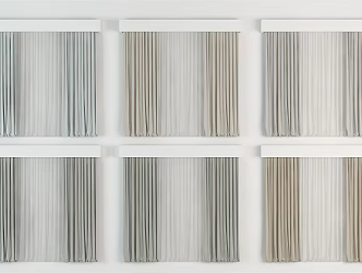 Modern Curtains Morandi Curtains 3d model
