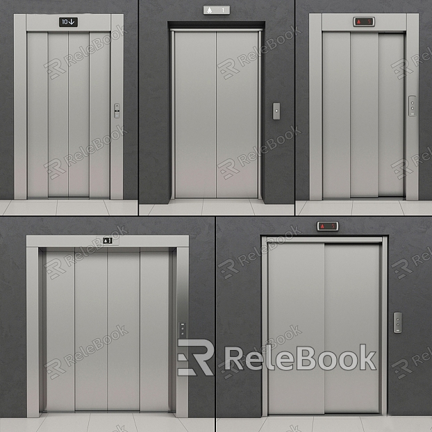 Modern elevator door entry door single door swing door model