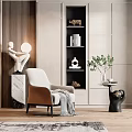 Modern Single Sofa Single Sofa Corner Combination 3d model