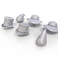 Silver Hat Shaped Daily Living Accessories With Various Styles And Designs