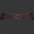 Brown Leather Belt with Stitching Rivets and Round Buckle for Daily Use