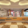 Modern Internet Cafe With Gaming Computers Comfortable Seating And Bright Modern Decor 3d model