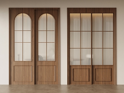 Middle ancient style sliding door wooden sliding door model