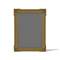 Vintage Decorative Mirror with Golden Ornate Frame and Intricate Carvings