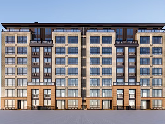 New Chinese-style Residential Building Small High-rise Residential Building 3d model
