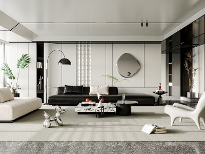 modern living room model