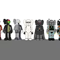 Seven Collectible Figurines With Different Colorful Designs And Unique Outfits