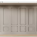 Classic Light Colored Wall Paneling With Elegant Decorative Frames And Carved Details For Interior Wall
