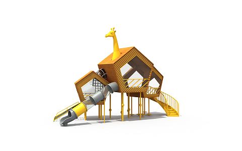 Modern slide amusement equipment 3d model